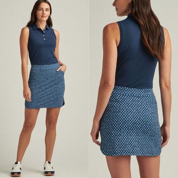Peter Millar Ocean Ikat Alice Petal Hem Skort / Golf or Tennis / Size Small - Picture 1 of 10